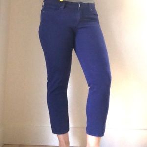 Paige Roxbury Cropped Jeans - Size 31 - Purple